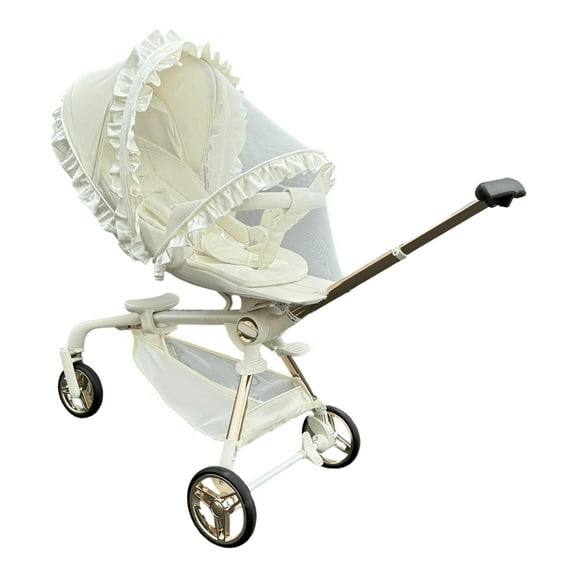 lixuesong Elegant Sweet Baby Strollers Fly Net Cover Full Coverage Protections Breathable Mesh for Infant Carriage