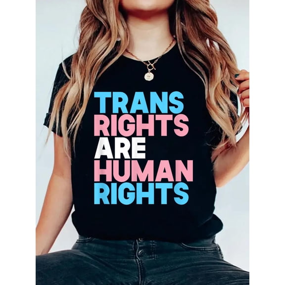 Trans Right are Human Rights Shirt Transgender LGBTQ Pride T-Shirt