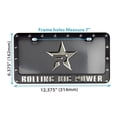 thumbnail image 2 of 2-Pack RBP Black Powder Coated Steel Rivets Raised Logo License Plate and Frame For Car Truck Suv, 2 of 3