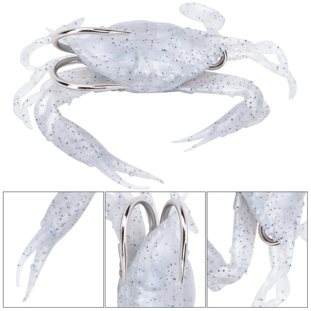 Bright Colors 3 Options Sea Fishing Lure, Fish Lure Crab, Excellent Visual Effect For Wild Fishing Sea Fishing 1#,2#,3#,3 Pcs / Set