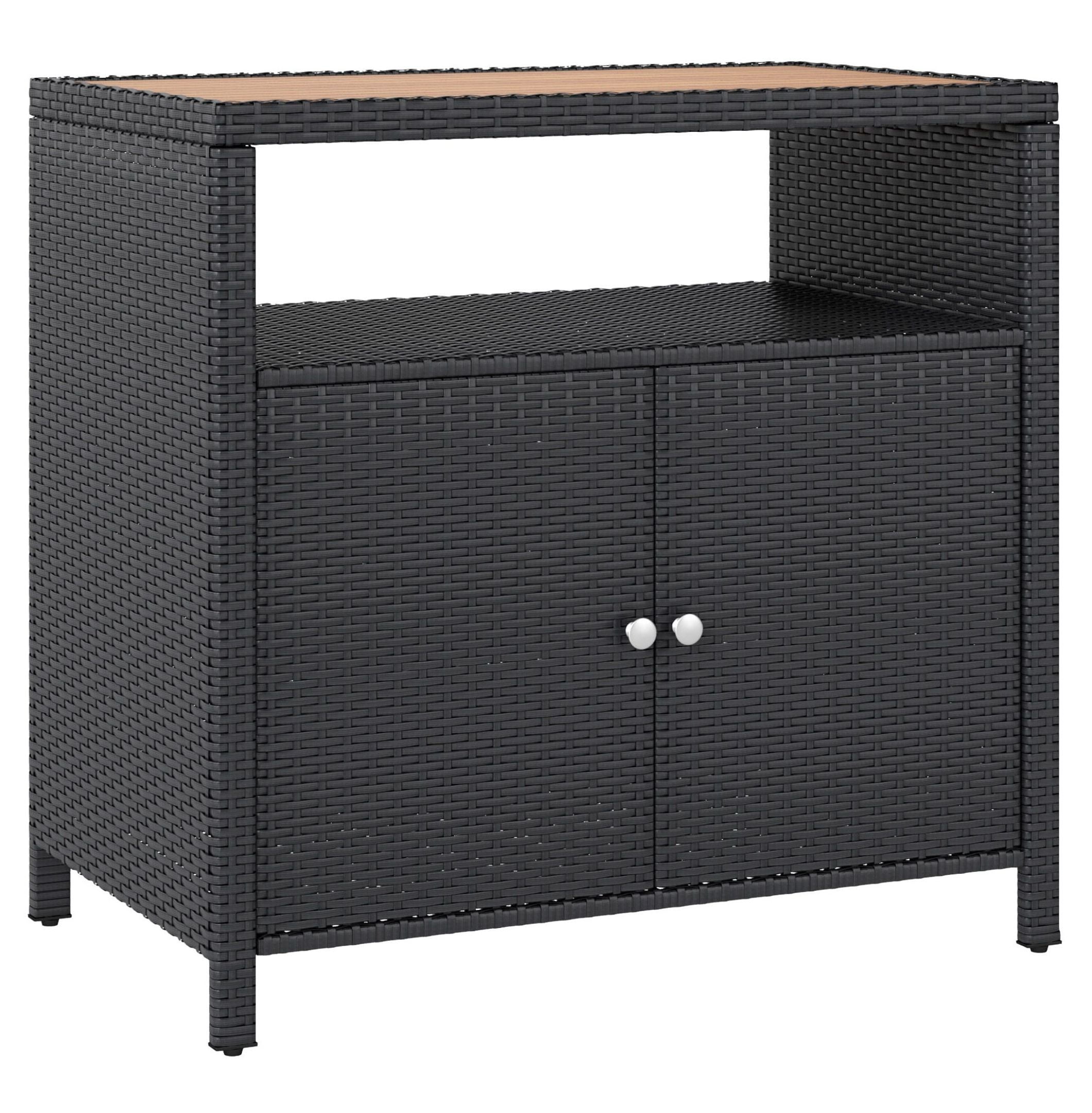 Homestyles Maho Large Outdoor Storage Cabinet with Doors & Shelves