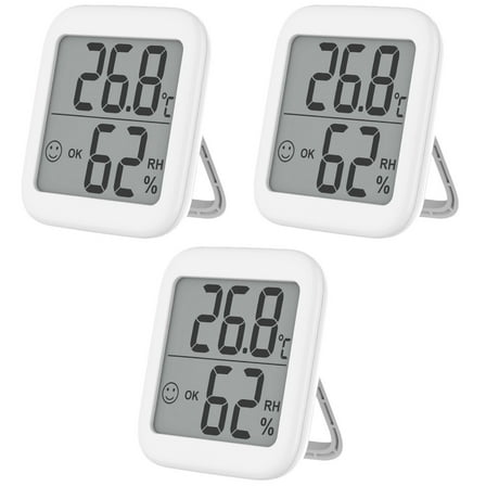 3 PCS Digital Thermometer Multifunctional Accurate