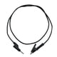 thumbnail image 5 of Cable de prueba de conector banana a pinza de cocodrilo de 100 cm para ensamblaje de circuitos. Negro, 5 of 9