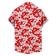 thumbnail image 7 of COSFO Button Down Shirt Men Short Sleeve Tropical Hawaiian Beach Shirts Summer Collared Vacation Casual Classic Fit Tops, 7 of 7