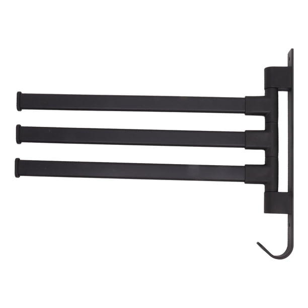 Barra Giratoria Para Toallas, Barra Para Paños De Sin Taladro, Para Colgar En La Esquina Montada En La Pared, Soporte Para Toallas De Aluminio Con Diseño De Gancho