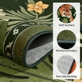 thumbnail image 4 of Beltran 3x5 Washable Tiger Area Rug – Vintage Safari Non Slip Carpet, Boho Green Print Rug for Living Room Bedroom Entryway, Easy Clean, 4 of 7