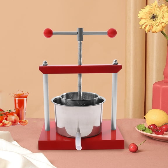 3L Fruit Wine Cider Press Apple Grapes Crusher Juice Maker Juicer Wine Making for Homes, Farms, Apiaries