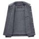 thumbnail image 3 of Ceisia Men's Casual Fashion Solid Color Long Sleeve Button Front Overcoat Warm Classic Daily Wear Winter Outerwear Gift, 3 of 9
