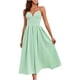 thumbnail image 1 of Vestidos Para Mujer Vestidos A Media Pierna de Moda Sin Mangas Erógeno Casual Sin Espalda Color Sólido Vestido Con Cuello en V Odeerbi  ODB162738, 1 of 9