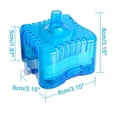 thumbnail image 2 of 1 Pcs Aquarium Sponge Filter for Small Tank, 3.15x3.15x1.97 Inch Nano Betta Fish Filter, Multi Stage Bio Filtration with Activated Carbon,Blue, 2 of 9