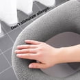 thumbnail image 4 of Laklulu Almohadilla para Asiento de Inodoro Suave y Gruesa, Almohadilla para Inodoro con Mango más cálido para baño, Estirable y Lavable, 4 of 5