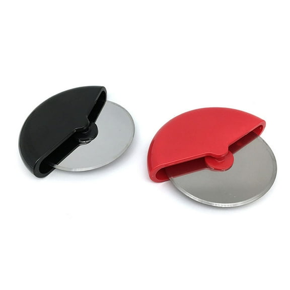 tooloflife Portable Pizza Cutter Pizza Wheel Cutter for Waffles Pies Pancake Stainless Steel Blade