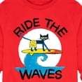 thumbnail image 3 of Pete The Cat - Ride The Waves - Toddler And Youth Long Sleeve Graphic T-Shirt, 3 of 6
