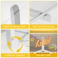 thumbnail image 6 of Threns LED Note Board with 12 Color Pens Lighted Acrylic Dry Erase Board Clear LED Message Board Practical LED Acrylic Note Board with Adjustable Stand LED Acrylic Marker Board for Office Home, 6 of 10