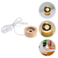 thumbnail image 4 of SHISUYAN 1Pack Led Light Base for Glass Art Wood Base Glowing Desktop Decor Home Decor, 4 of 8