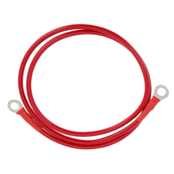 1 Pcs Battery Inverter Cable 10 AWG Gauge 3.5FT 5/16" Lug Battery Cable Universal for Car Vehicle Boat RV Solar Tinned Copper Red