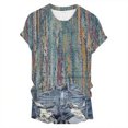 thumbnail image 3 of MEICHEN Womens Summer Tops Trendy Ruched Cap Short Sleeve Tshirts Shirts Crew Neck T Shirts Fashion Clothing, 3 of 3