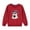 Red, variant on Odeerbi Kids Boys Girls Halloween Ghost Crewneck Sweatshirts Fall Winter Cotton Sweatshirt Kids Kids Cute Solid Color Halloween Print Long Sleeve Sweatshirts Top Kids Clothes Black