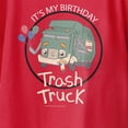 thumbnail image 3 of Trash Truck Its My Birthday Youth T Shirt (Red, XS-XL), 3 of 4
