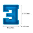 thumbnail image 2 of Silicone Molds Alphabet Cake Baking Mould English Letter Mold 3D Alphabet Letter, 2 of 2