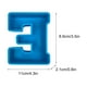 thumbnail image 3 of Molde de letras del alfabeto | Molde para hornear inglés en 3D para pasteles, velas, jabón, arte de resina | Silicona flexible reutilizable | Interior antiadherente liso | Letra única | Azul, 3 of 3