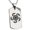 Silver, variant on Stainless Steel Greek Mythology Hydra Engraved Dog Tag Pendant Necklace