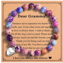 XBage Gifts For Mom Aunt New Mom To Be Bonus Mom Nana Grammy Grandma, Stone Bracelets Birthday Mothers Day Christmas Jewelry Presents For Women3427