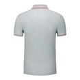 thumbnail image 5 of Afdoent Men's Polo Shirt Male Summer Fashion Silk V Neck Shirt Short Sleeve Male Casual Polo Shirts Classic Comfortable, 5 of 5
