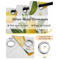 thumbnail image 6 of Yellow Lemon Blackout Curtains, Light Blocking Print Window Curtains, White Flowers Elegant Country Plants Thermal Insulated Window Drapes for Living Room Kitchen Cafe 2 Panels, 55"W x 39"L, 6 of 9
