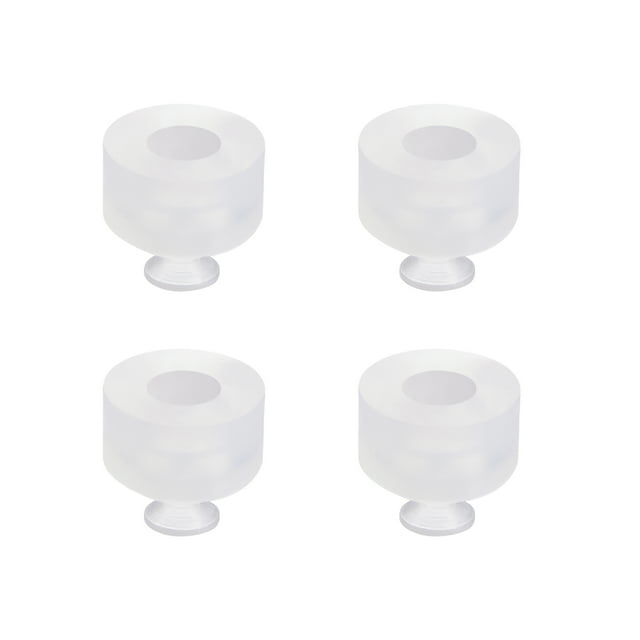 Ventosa de vacío de silicona clara en miniatura 5mmx5mm, ventosa de fuelle, 4pcs