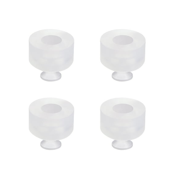 Ventosa de vacío de silicona clara en miniatura 5mmx5mm, ventosa de fuelle, 4pcs