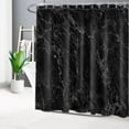 thumbnail image 2 of Black and White Marble Shower Curtain Decor,Modern Abstract Grey Marble Texture Minimalist Art Shower Curtains for Bathroom 72X78 inch Polyester Fabric Bathroom Decoration Bath Curtains Hooks Included, 2 of 6