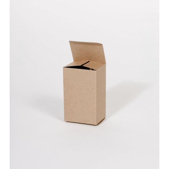 3 1/2 x 2 1/2 x 5 1/2" Kraft Reverse Tuck Folding Carton 250/Case # 45RT