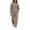 Khaki, variant on Sport Outfit Sets for Women 2 piece,Half Zip Hoodie and High Waist Sweatpants with Pockets,Solid Color Casual Tracksuit Loungewear Sets