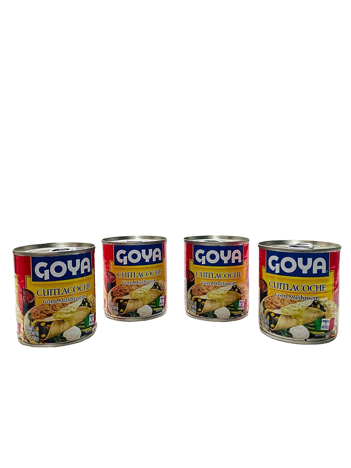 Goya Corn Mushroom Canned Vegetables, 7 Oz, Pack of 4