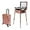 Rose Gold, variant on Cosmetic Train Case with Lights and Mirror, Pro Makeup Station Adjustable Height Cosmetic Trolley Organizer for Artists and Salons