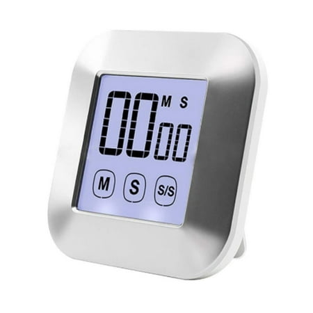 

Touchscreen Digital kitchen timer Magnetic stopwatch LCD display Electronic timer Egg timer with stand loud alarm clock cooking timer