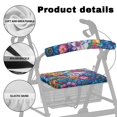 thumbnail image 5 of HELLHERO Walker Seat Cover Flowers Walker Seat Cushion Cover & Easy to Clean for Seniors Parks with Non-Slip Fit, 5 of 7