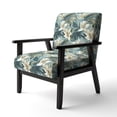 thumbnail image 3 of Designart "Neutral Tones Of The Coastal Tropics I" Beige Tropical Upholstered Accent Chair - Tropical Arm Chair For Living Room, 3 of 5