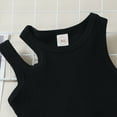 thumbnail image 4 of Ytdscs 1-6T Girls Vest T-Shirt Long Pants 3PCS Outfit for Toddler Kids Summer Solid Colours Sleeveless Tops Trousers with Waist Bag Set, 4 of 9