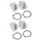 thumbnail image 1 of Bujes De Acelerador De Aluminio Billet De 4 Piezas Compatibles Con BMW E30 E34 E28 E39 E36 M20 M30 M50 S14 M60 (Plata) Soledad Bujes de cable del acelerador, 1 of 6