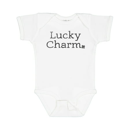 

Inktastic Lucky Charm with 4 Leaf Clover Gift Baby Boy or Baby Girl Bodysuit