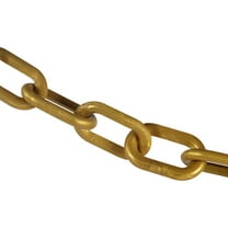 2 Inch x 25 Feet Gold Heavy Duty Plastic Safety Chain