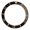 Black/Gold, variant on 40mm Ceramic Watch Bezel Insert Ring Replacement with Luminous Dot, Clear Scale, Durable Scratch-Resistant Accessory, 1.57 inches / 40 mm, White Character Green Back
