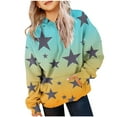 thumbnail image 3 of Asxite Toddler Tops Long Sleeve Fleece Hoodie Casual Loose Solid with Pockets Fall Winter 4-14 Y, 3 of 5
