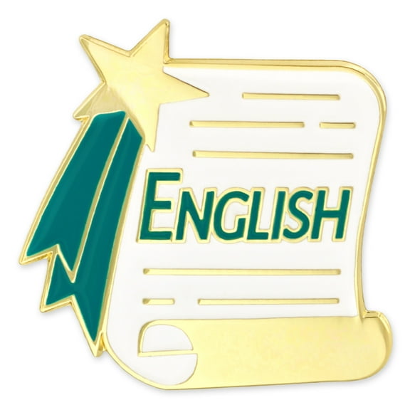 PinMart English Scroll School Award Lapel Pin – Scholar Reward Pin – Student Achievement Pin for Scholastic Excellence – Education Study Performance Honor Pin for Pupils