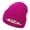 Hot Pink, variant on Satin Lined Knit Hat Acrylic Winter Hats Silk Soft Slouchy Warm Hat Women Fashion Solid All Autumn And Winter Knitted Fleece Warm Woolen Hat