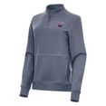 thumbnail image 2 of Women's Antigua  Heather Navy USA Swimming Crush Quarter-Zip Jacket, 2 of 3