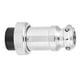 thumbnail image 2 of 100 Uds conector de aviación enchufe de aviación carcasa de acero inoxidable conexión roscada 8 agujeros conector hembra 16mm, 2 of 8