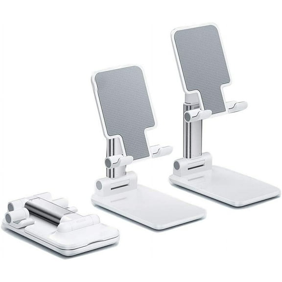 Foldable Cell Phone Stand,Adjustable Angle Height Desktop Phone and Tablet Holder Stand for All Cellhone